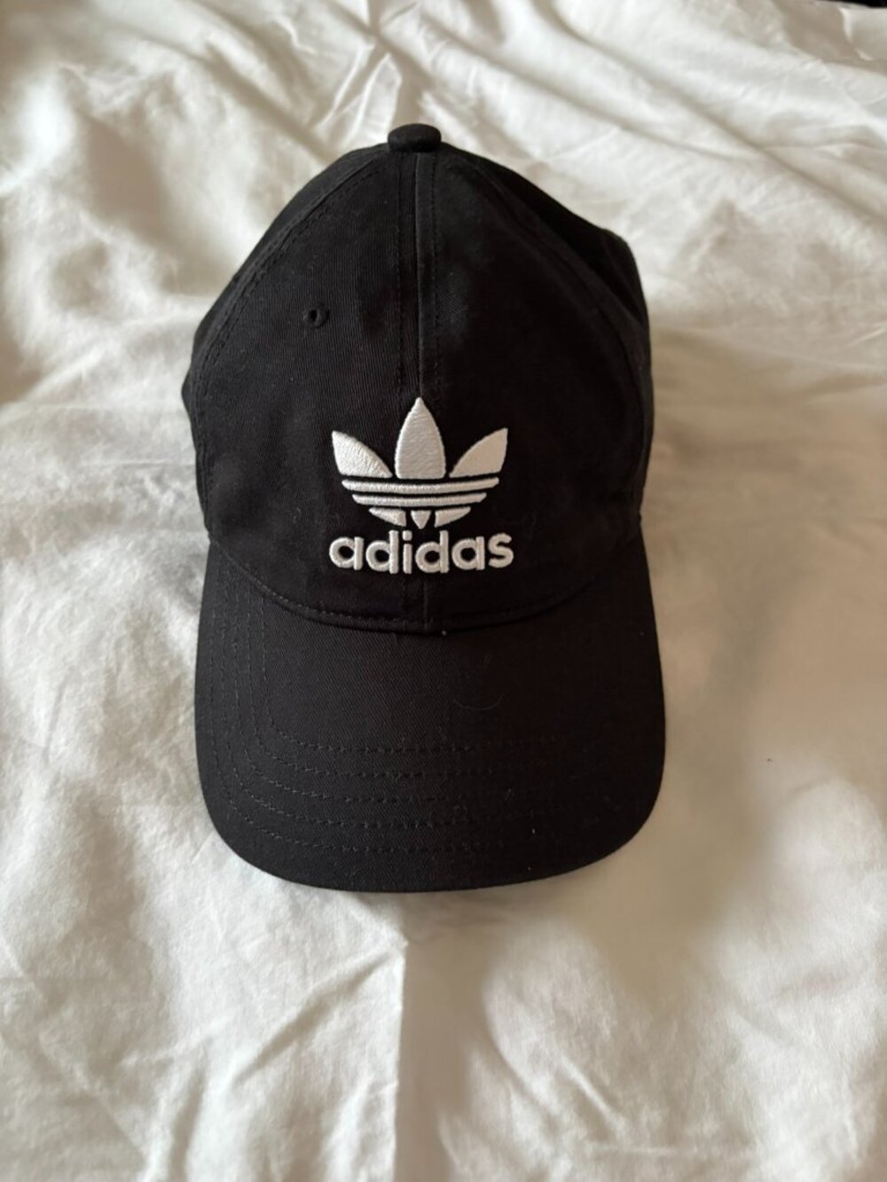 adidas Originals Black Trefoil Logo Adjustable Baseball Cap